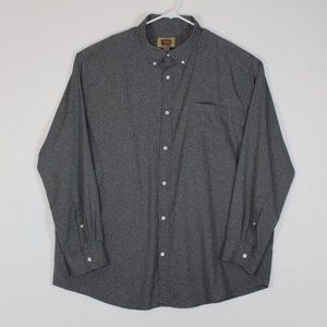 The Foundry Supply Co Comfort Stretch Gray Button down Shirt Size 2XL